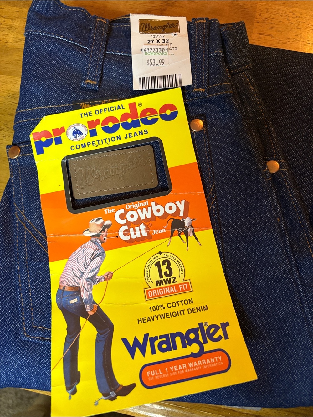 Wrangler Men’s Bootcut Jeans – Dark Blue Denim